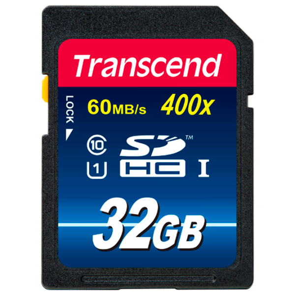 SD Card Transcend 14743-003 32 ГБ SD/ UHS-I (400X) photo 1 SD Card Transcend 14743-003 32 ГБ SD/ UHS-I (400X) photo 1