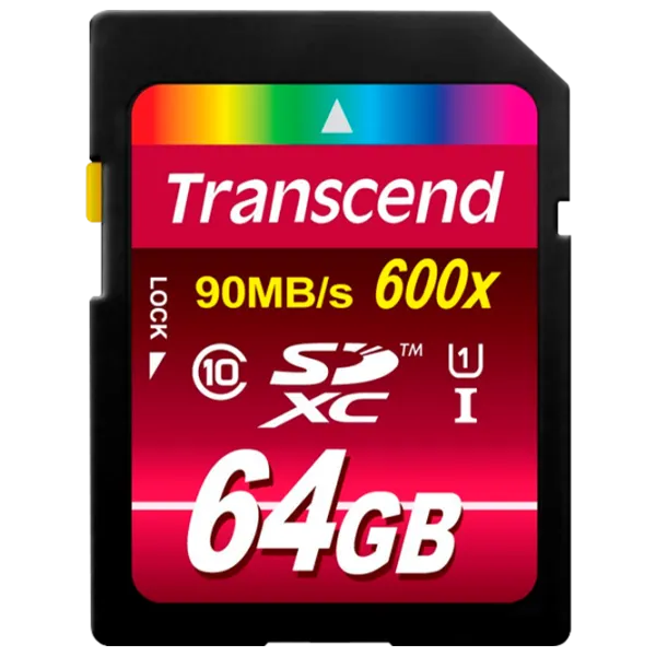 Карта MicroSD Transcend TS64GSDXC10U1 64 ГБ SD Card/ Class10 photo 1