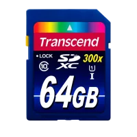 Memory Card Transcend SD Card 64 ГБ SD Card/ UHS-I (300X)