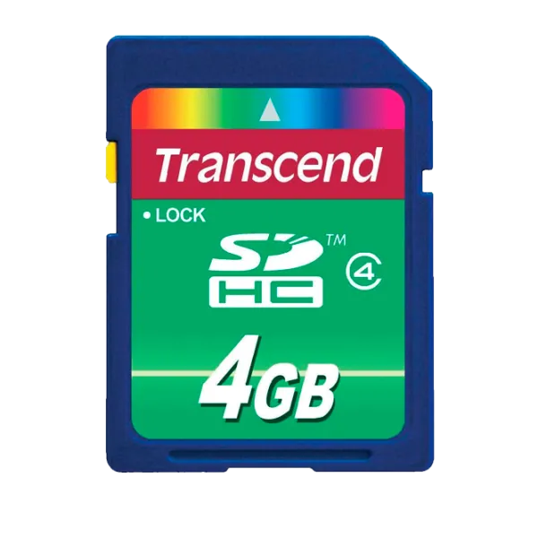 Memory Card Transcend SD Card 4 ГБ SD Card/ Class 4 photo 1