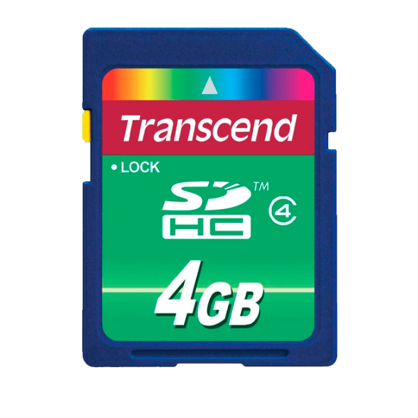 Memory Card Transcend SD Card 4 ГБ SD Card/ Class 4 photo 1
