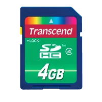 Memory Card Transcend SD Card 4 ГБ SD Card/ Class 4