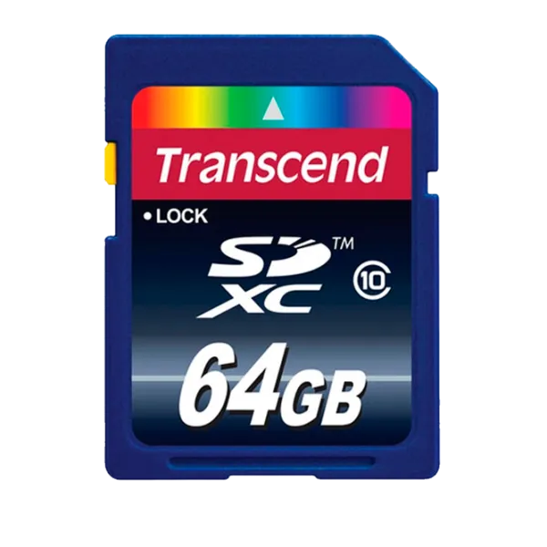 Memory Card Transcend SD Card 64 ГБ SD Card/ Class10 photo 1