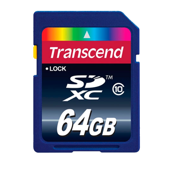 Memory Card Transcend SD Card 64 ГБ SD Card/ Class10 photo 1