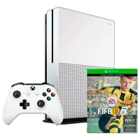 Microsoft Xbox One S + FIFA 17 Белый