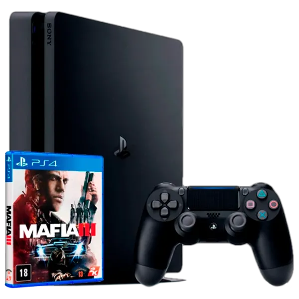 Sony Playstation 4 Slim + Mafia III Черный photo 1