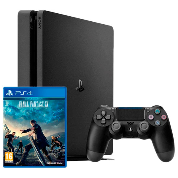 Sony Playstation 4 Slim + Final Fantasy XV Черный photo 1