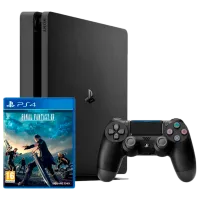 Sony Playstation 4 Slim + Final Fantasy XV Black