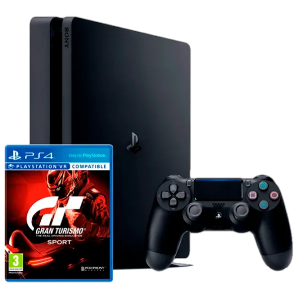 Sony Playstation 4 PRO + Gran Turismo Sport Черный photo 1