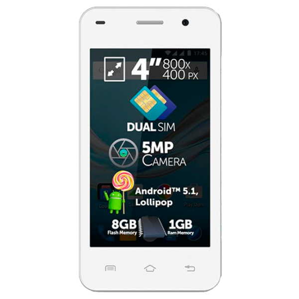 Allview A5 Easy 1 GB/ 8 GB/ Dual SIM/ White photo 1