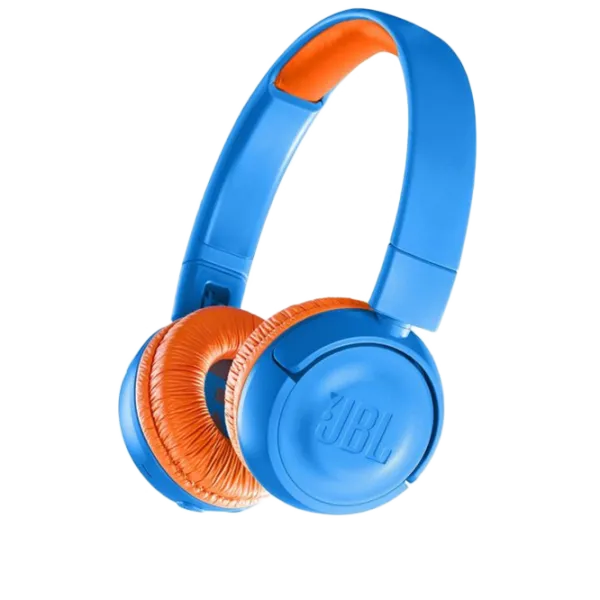 Căști JBL JR300BT Blue Orange Fără fir/ Pentru copii photo 1