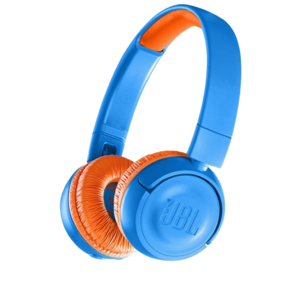 Căști JBL JR300BT Blue Orange Fără fir/ Pentru copii photo 1