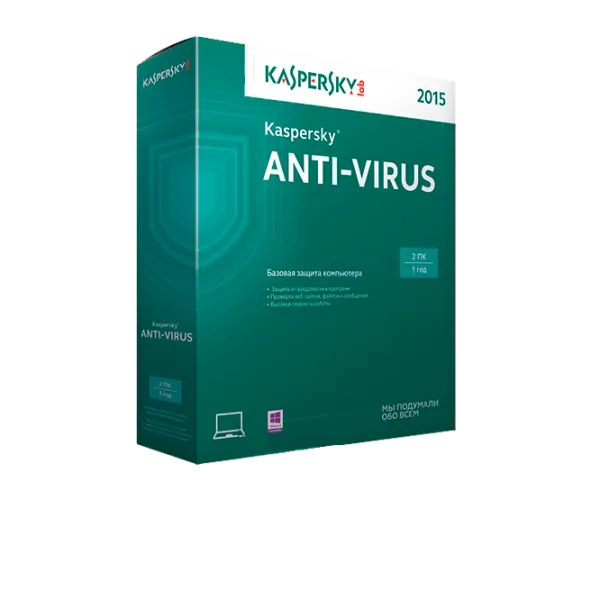 KASPERSKY Anti-Virus (KAV) 2015 Renewal X86/X64/ 2 user(s)/ English photo 1