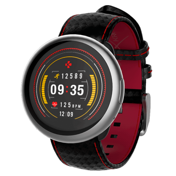 Ceas inteligent Mykronoz ZeRound 2 HR Premium 1.22"/ Carbon Silver photo 1