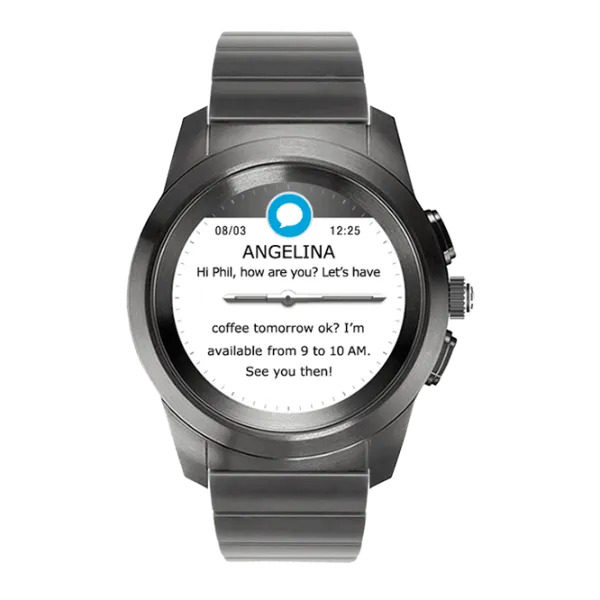 Умные часы Mykronoz ZeTime Elite 1.73"/ Titanium Modern Серый photo 1
