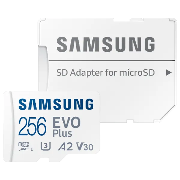 Карта памяти Samsung EVO Plus 256 ГБ MicroSD/ Class10 photo 1 Карта памяти Samsung EVO Plus 256 ГБ MicroSD/ Class10 photo 1
