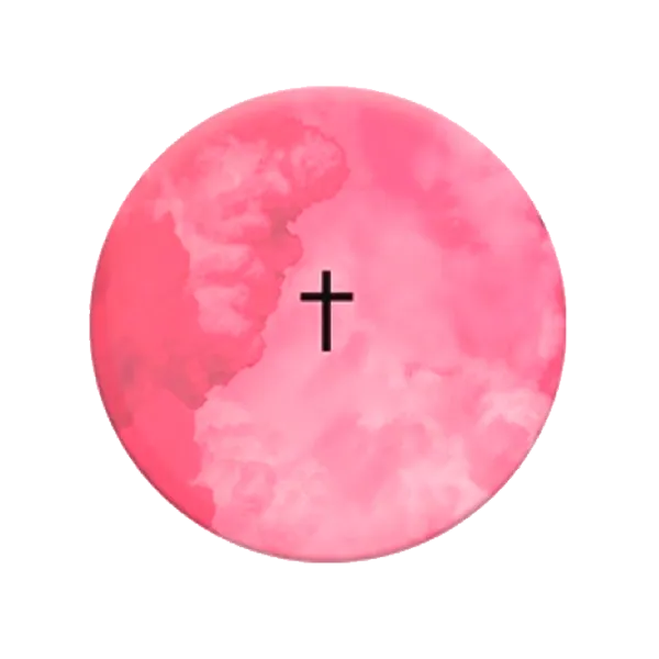 COMBO PopSocket & PopClip cross on pink backround Розовый photo 1