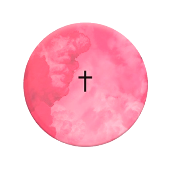 COMBO PopSocket & PopClip cross on pink backround Розовый photo 1