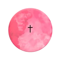 COMBO PopSocket & PopClip cross on pink backround Розовый