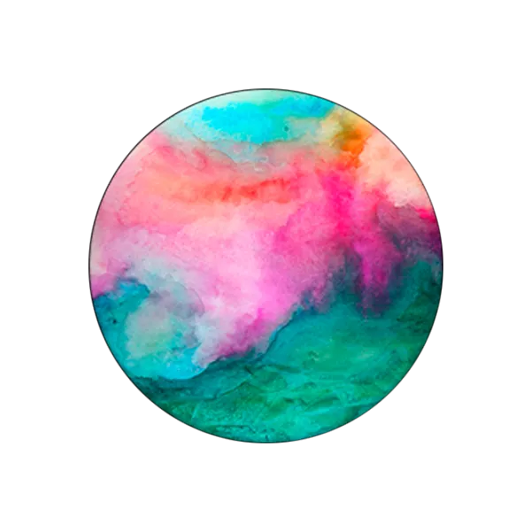 COMBO PopSocket & PopClip watercolours like painting Разноцветный photo 1