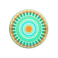 COMBO PopSocket & PopClip pow wow mandala Зелёный