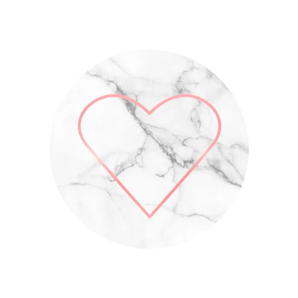 COMBO PopSocket & PopClip stony heart Белый photo 1