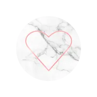 COMBO PopSocket & PopClip stony heart Белый