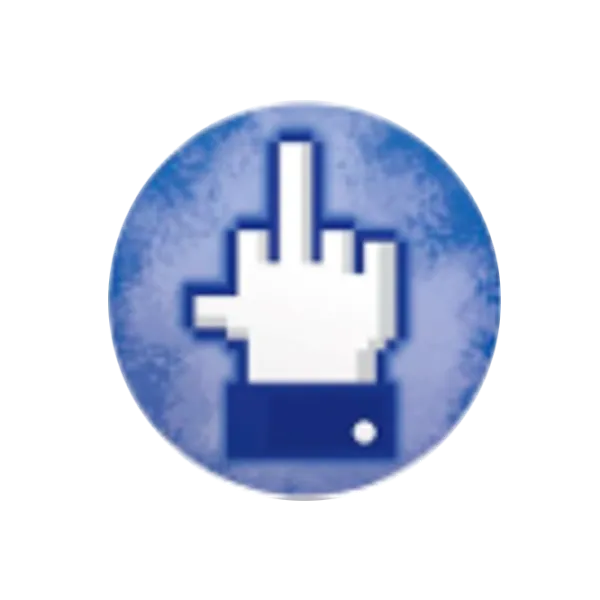 COMBO PopSocket & PopClip fuck facebook Синий photo 1