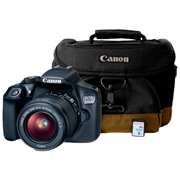 Фотоаппарат Canon EOS 1300D Kit CMOS/ Черный photo 1