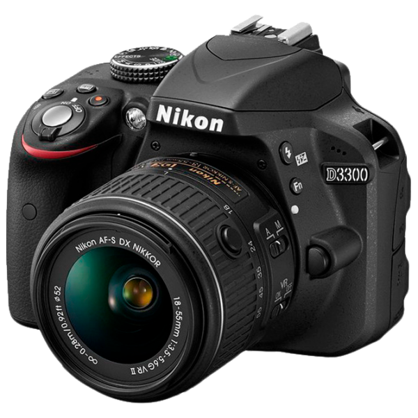 Cameră foto Nikon D3300 Kit CMOS/ Black photo 1