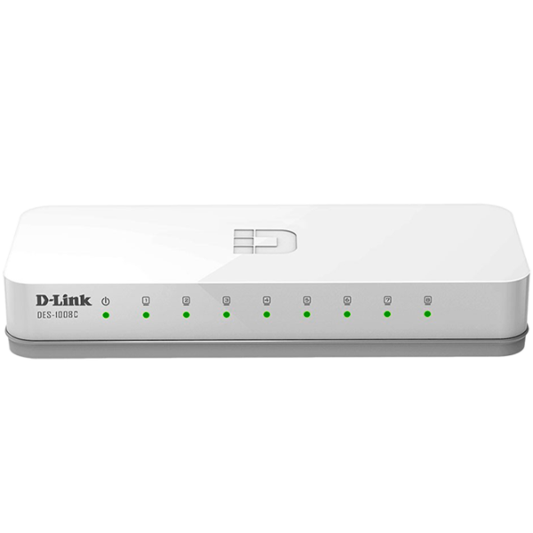 D-Link DES-1008C/A1A RJ-45/ Белый photo 1