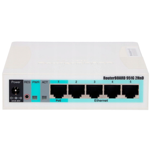 Точка доступа Mikrotik RB951G-2HnD Белый photo 1