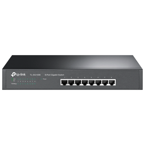 Switch TP-Link TL-SG1008 Черный photo 1