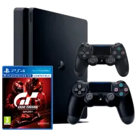 Sony Playstation 4 Slim + Gran Turismo Sport Black