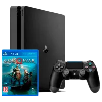 Sony Playstation 4 Slim + God of War Black