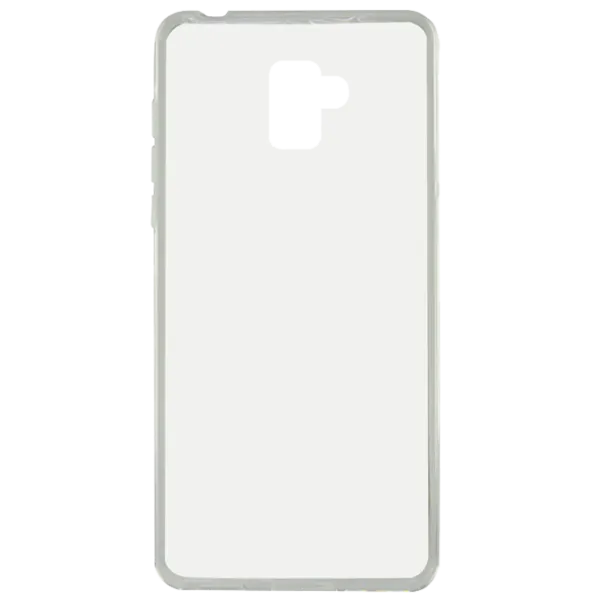 Husă pentru smartphone Samsung Galaxy A8 (2018) KSIX/ Back/ TPU/ Transparent White photo 1