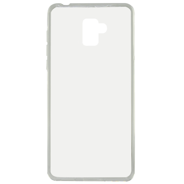 Husă pentru smartphone Samsung Galaxy A8 (2018) KSIX/ Back/ TPU/ Transparent White photo 1