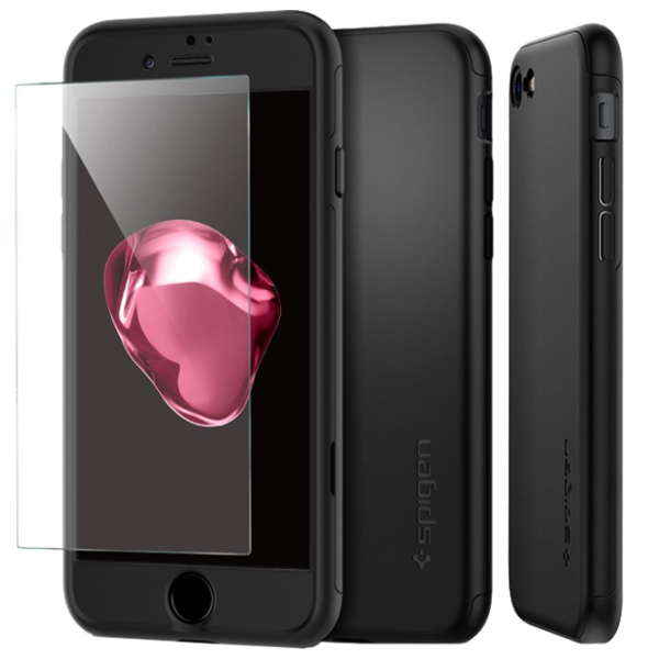 Husă pentru smartphone Apple iPhone 7/ 8 Plus Spigen/ Back/ PC/ Black photo 1 Husă pentru smartphone Apple iPhone 7/ 8 Plus Spigen/ Back/ PC/ Black photo 1