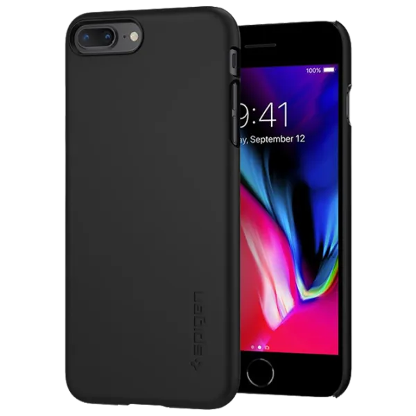 Husă pentru smartphone Apple iPhone 7/ 8 Plus Spigen/ Back/ PC/ Black photo 1 Husă pentru smartphone Apple iPhone 7/ 8 Plus Spigen/ Back/ PC/ Black photo 1