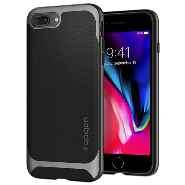 Husă pentru smartphone Apple iPhone 7/ 8 Plus Spigen/ Back/ TPU/ PC/ Gunmetal Gray photo 1