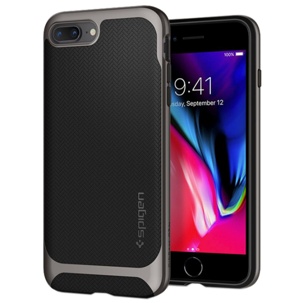 Husă pentru smartphone Apple iPhone 7/ 8 Plus Spigen/ Back/ TPU/ PC/ Gunmetal Gray photo 1