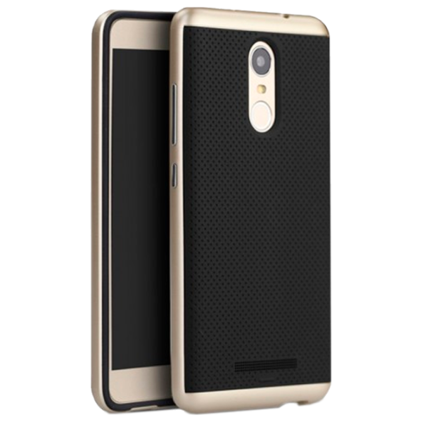 Husă pentru smartphone Xiaomi Redmi Note 3 Screen Geeks/ Back/ TPU/ PP/ Black Gold photo 1