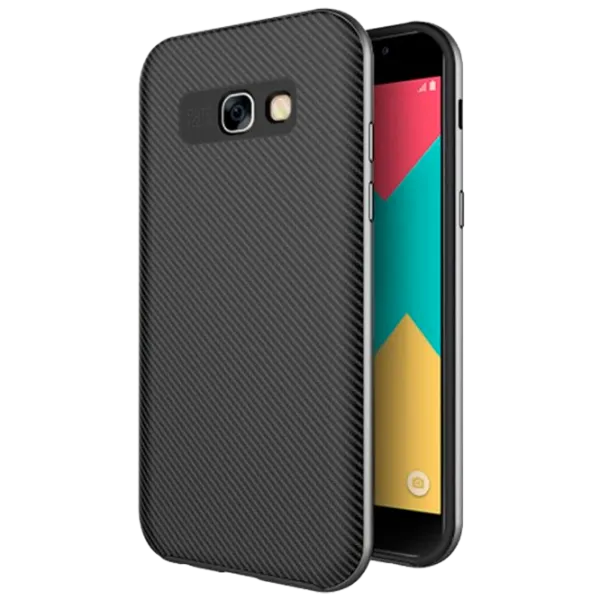 Husă pentru smartphone Samsung Galaxy A5 (2017) Screen Geeks/ Back/ TPU/ PP/ Black Gray photo 1
