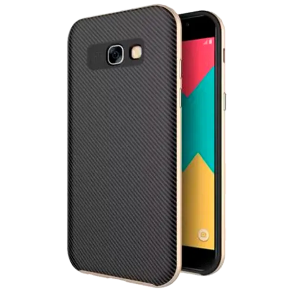 Husă pentru smartphone Samsung Galaxy A7 (2017) Screen Geeks/ Back/ TPU/ PP/ Black Gold photo 1