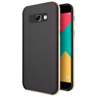 Husă pentru smartphone Samsung Galaxy A7 (2017) Screen Geeks/ Back/ TPU/ PP/ Black Gold