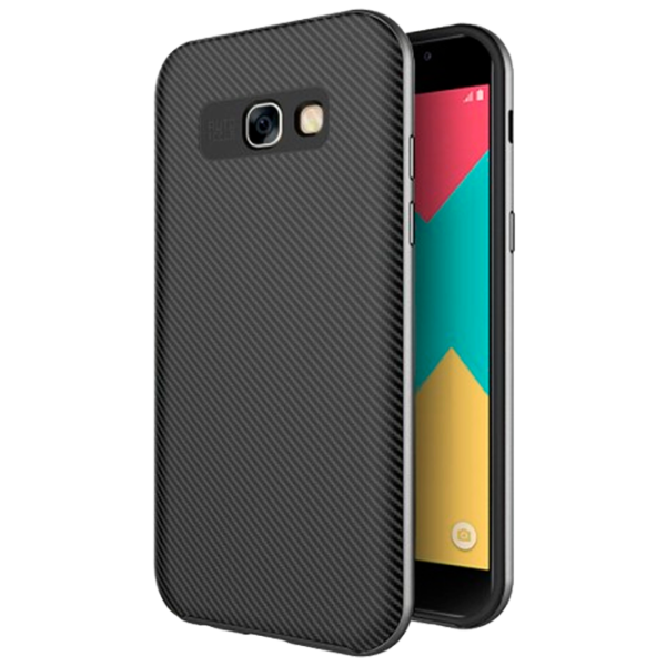 Husă pentru smartphone Samsung Galaxy A7 (2017) Screen Geeks/ Back/ TPU/ PP/ Black Gray photo 1
