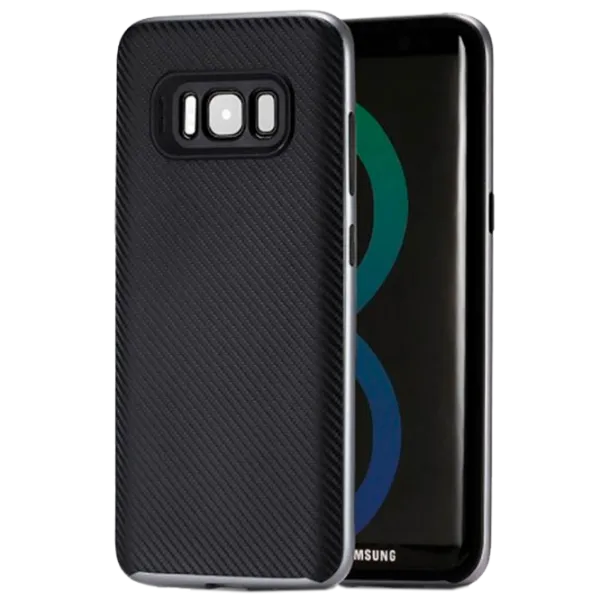 Husă pentru smartphone Samsung Galaxy S8 Screen Geeks/ Back/ TPU/ PP/ Silver Gray photo 1