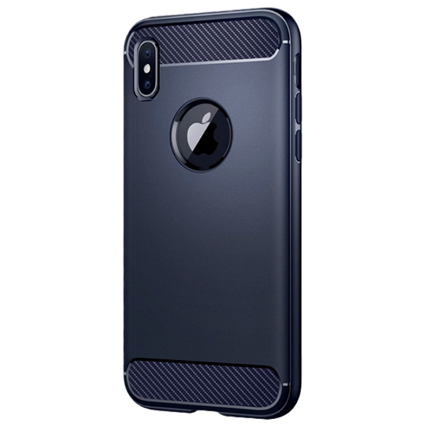 Husă pentru smartphone Apple iPhone X Screen Geeks/ Back/ TPU/ Matte Blue photo 1