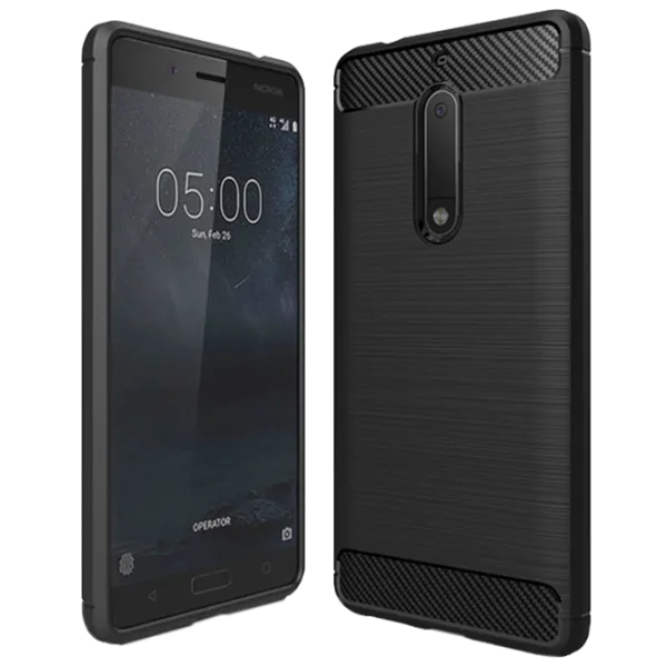 Husă pentru smartphone Nokia 5 Screen Geeks/ Back/ TPU/ Black photo 1