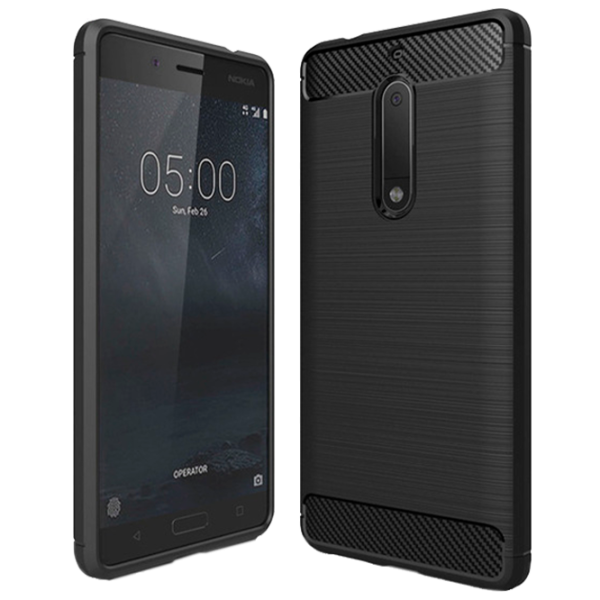 Husă pentru smartphone Nokia 5 Screen Geeks/ Back/ TPU/ Black photo 1